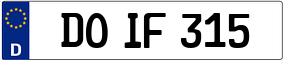 Truck License Plate